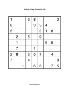 Sudoku - Easy A145 Print Puzzle