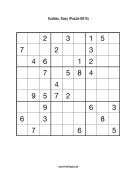 Sudoku - Easy A15 Print Puzzle