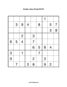 Sudoku - Easy A157 Print Puzzle