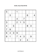 Sudoku - Easy A158 Print Puzzle