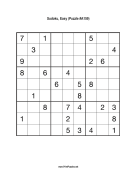 Sudoku - Easy A159 Print Puzzle
