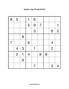 Sudoku - Easy A161 Print Puzzle