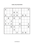 Sudoku - Easy A165 Print Puzzle