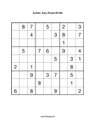 Sudoku - Easy A166 Print Puzzle