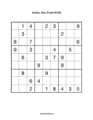 Sudoku - Easy A168 Print Puzzle