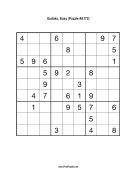 Sudoku - Easy A172 Print Puzzle