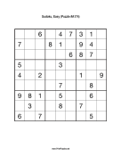 Sudoku - Easy A174 Print Puzzle