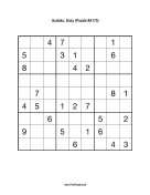 Sudoku - Easy A175 Print Puzzle