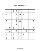 Sudoku - Easy A177 Print Puzzle