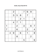 Sudoku - Easy A179 Print Puzzle