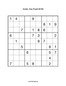 Sudoku - Easy A180 Print Puzzle