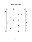 Sudoku - Easy A181 Print Puzzle