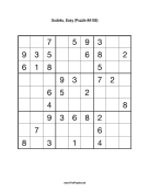 Sudoku - Easy A188 Print Puzzle