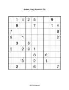 Sudoku - Easy A192 Print Puzzle