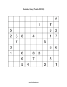 Sudoku - Easy A196 Print Puzzle