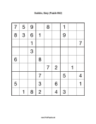 Sudoku - Easy A2 Print Puzzle