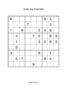 Sudoku - Easy A20 Print Puzzle
