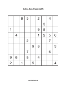 Sudoku - Easy A201 Print Puzzle