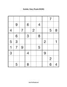 Sudoku - Easy A206 Print Puzzle
