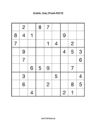 Sudoku - Easy A210 Print Puzzle