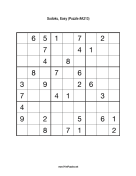 Sudoku - Easy A213 Print Puzzle