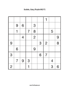 Sudoku - Easy A217 Print Puzzle
