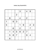 Sudoku - Easy A219 Print Puzzle