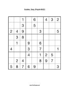Sudoku - Easy A22 Print Puzzle