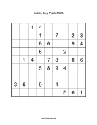 Sudoku - Easy A223 Print Puzzle