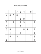 Sudoku - Easy A224 Print Puzzle