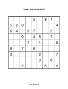 Sudoku - Easy A225 Print Puzzle