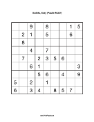 Sudoku - Easy A227 Print Puzzle
