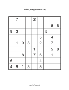 Sudoku - Easy A228 Print Puzzle