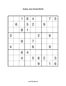 Sudoku - Easy A232 Print Puzzle