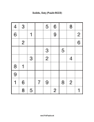 Sudoku - Easy A235 Print Puzzle