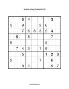 Sudoku - Easy A239 Print Puzzle