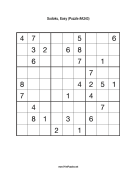 Sudoku - Easy A243 Print Puzzle