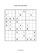 Sudoku - Easy A244 Print Puzzle