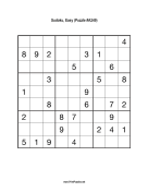 Sudoku - Easy A249 Print Puzzle