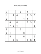 Sudoku - Easy A253 Print Puzzle