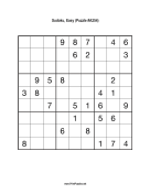 Sudoku - Easy A254 Print Puzzle
