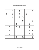Sudoku - Easy A256 Print Puzzle