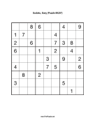 Sudoku - Easy A257 Print Puzzle