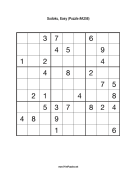 Sudoku - Easy A258 Print Puzzle