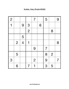 Sudoku - Easy A262 Print Puzzle