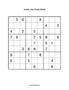 Sudoku - Easy A286 Print Puzzle