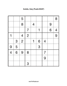 Sudoku - Easy A287 Print Puzzle