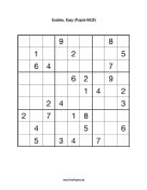 Sudoku - Easy A29 Print Puzzle
