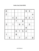 Sudoku - Easy A290 Print Puzzle