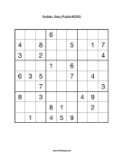 Sudoku - Easy A293 Print Puzzle